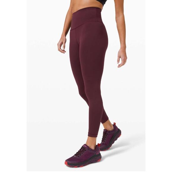 Lululemon Wunder Train High-Rise Tight 25" - Cassis - Size 4 - Style # W5CQDS - Picture 2 of 8